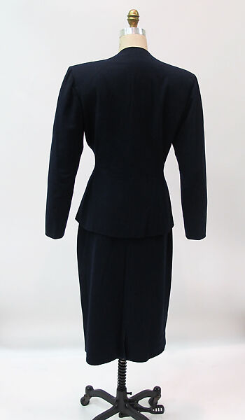 Ensemble, Gilbert Adrian (American, Naugatuck, Connecticut 1903–1959 Hollywood, California), wool, silk, American