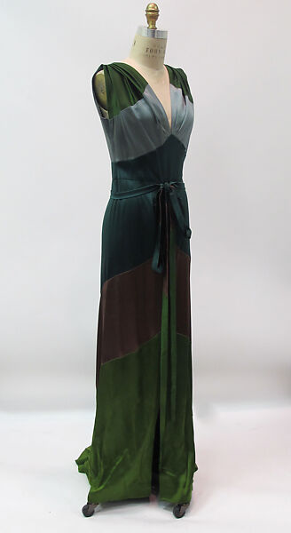 Dress, Gilbert Adrian (American, Naugatuck, Connecticut 1903–1959 Hollywood, California), silk, metal, American