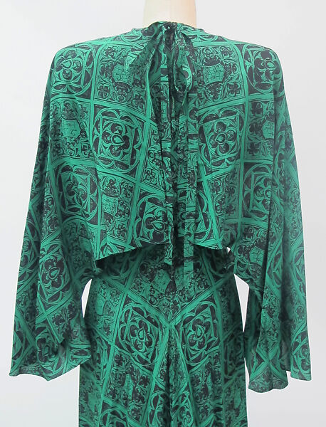 Dress, Gilbert Adrian (American, Naugatuck, Connecticut 1903–1959 Hollywood, California), silk, metal, synthetic, American