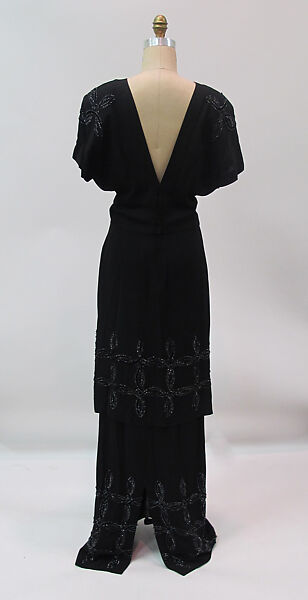 Dress, Gilbert Adrian (American, Naugatuck, Connecticut 1903–1959 Hollywood, California), silk, synthetic, metal, American