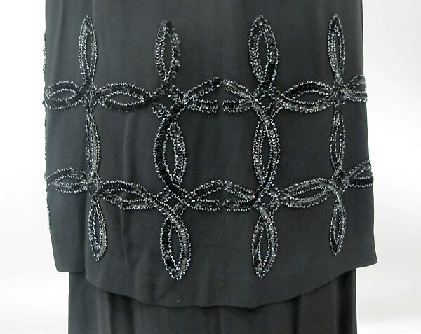 Dress, Gilbert Adrian (American, Naugatuck, Connecticut 1903–1959 Hollywood, California), silk, synthetic, metal, American