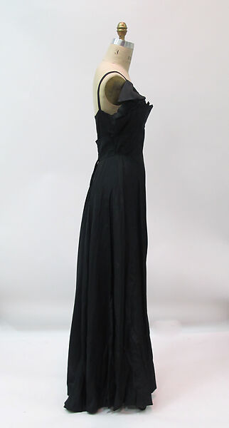 Dress, Gilbert Adrian (American, Naugatuck, Connecticut 1903–1959 Hollywood, California), synthetic, metal, American