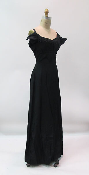 Dress, Gilbert Adrian (American, Naugatuck, Connecticut 1903–1959 Hollywood, California), synthetic, metal, American