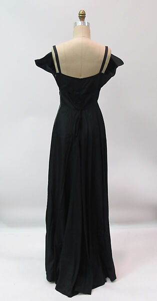 Dress, Gilbert Adrian (American, Naugatuck, Connecticut 1903–1959 Hollywood, California), synthetic, metal, American