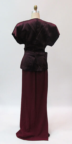 Ensemble, Gilbert Adrian (American, Naugatuck, Connecticut 1903–1959 Hollywood, California), silk, metal, American