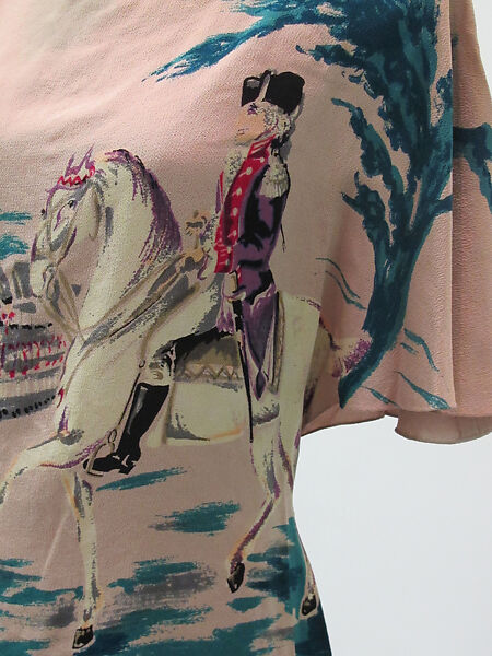 Ensemble, Gilbert Adrian (American, Naugatuck, Connecticut 1903–1959 Hollywood, California), silk, metal, American