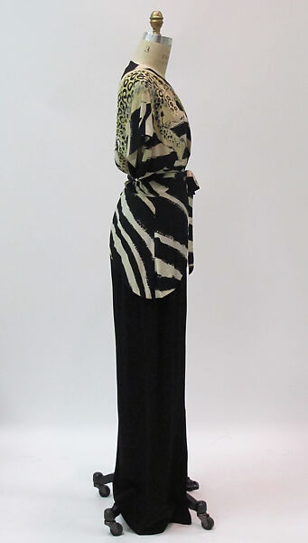 Ensemble, Gilbert Adrian (American, Naugatuck, Connecticut 1903–1959 Hollywood, California), silk, metal, American