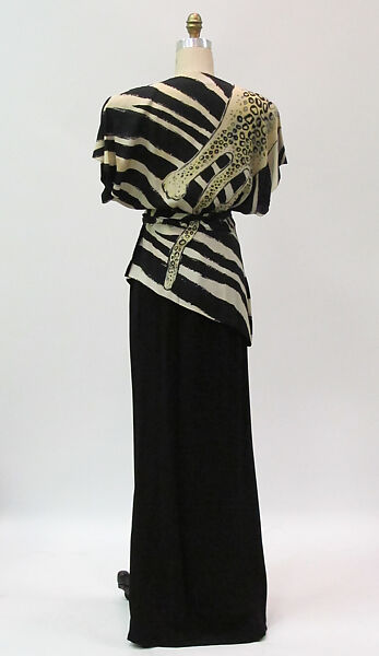 Ensemble, Gilbert Adrian (American, Naugatuck, Connecticut 1903–1959 Hollywood, California), silk, metal, American