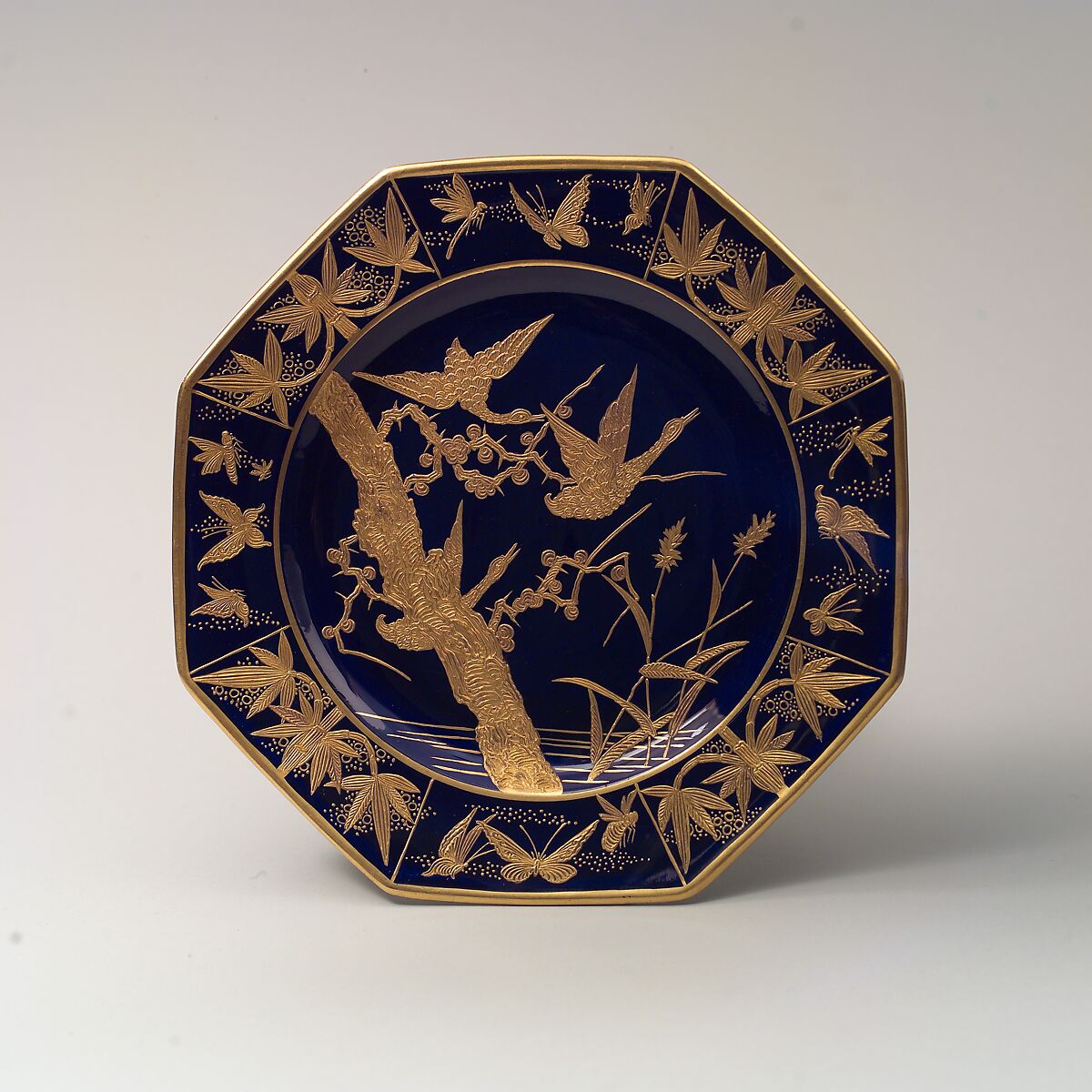 Plate, James Callowhill (1838–1917), Porcelain, American 