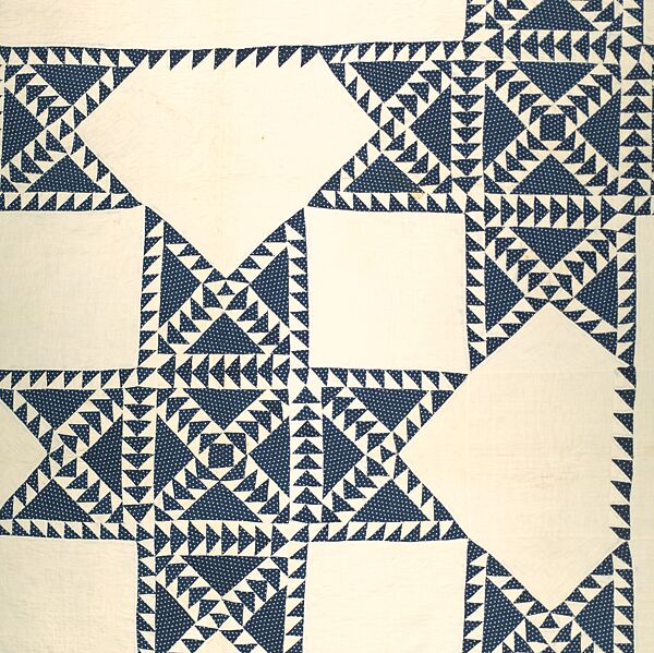 Quilt, Star pattern, Eliza Smith Barber, Cotton, American
