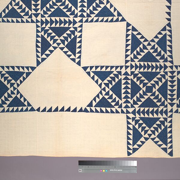 Quilt, Star pattern, Eliza Smith Barber, Cotton, American