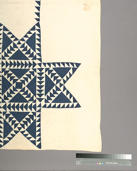 Quilt, Star pattern, Eliza Smith Barber, Cotton, American