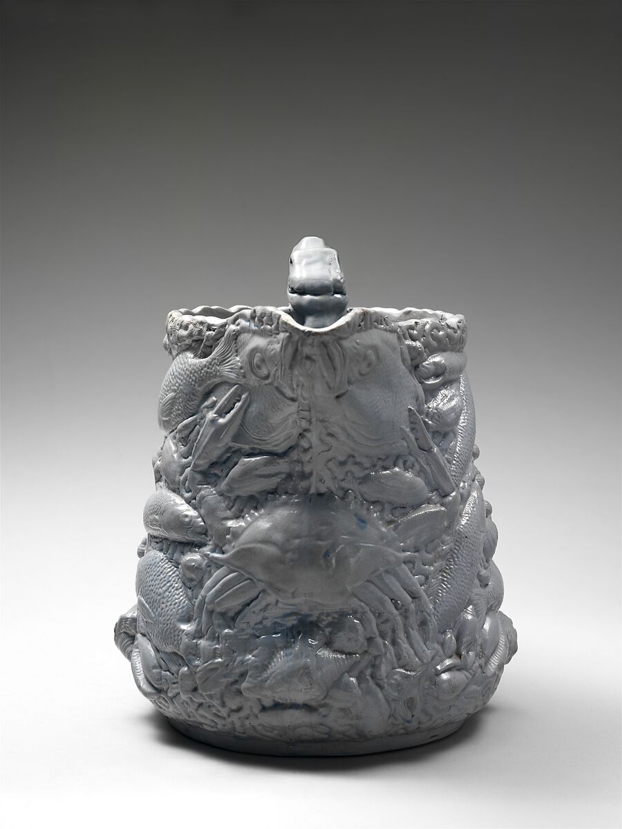 Pitcher, Manufactured by E. &amp; W. Bennett Pottery (American, Baltimore, Maryland 1847–1857), Earthenware, American