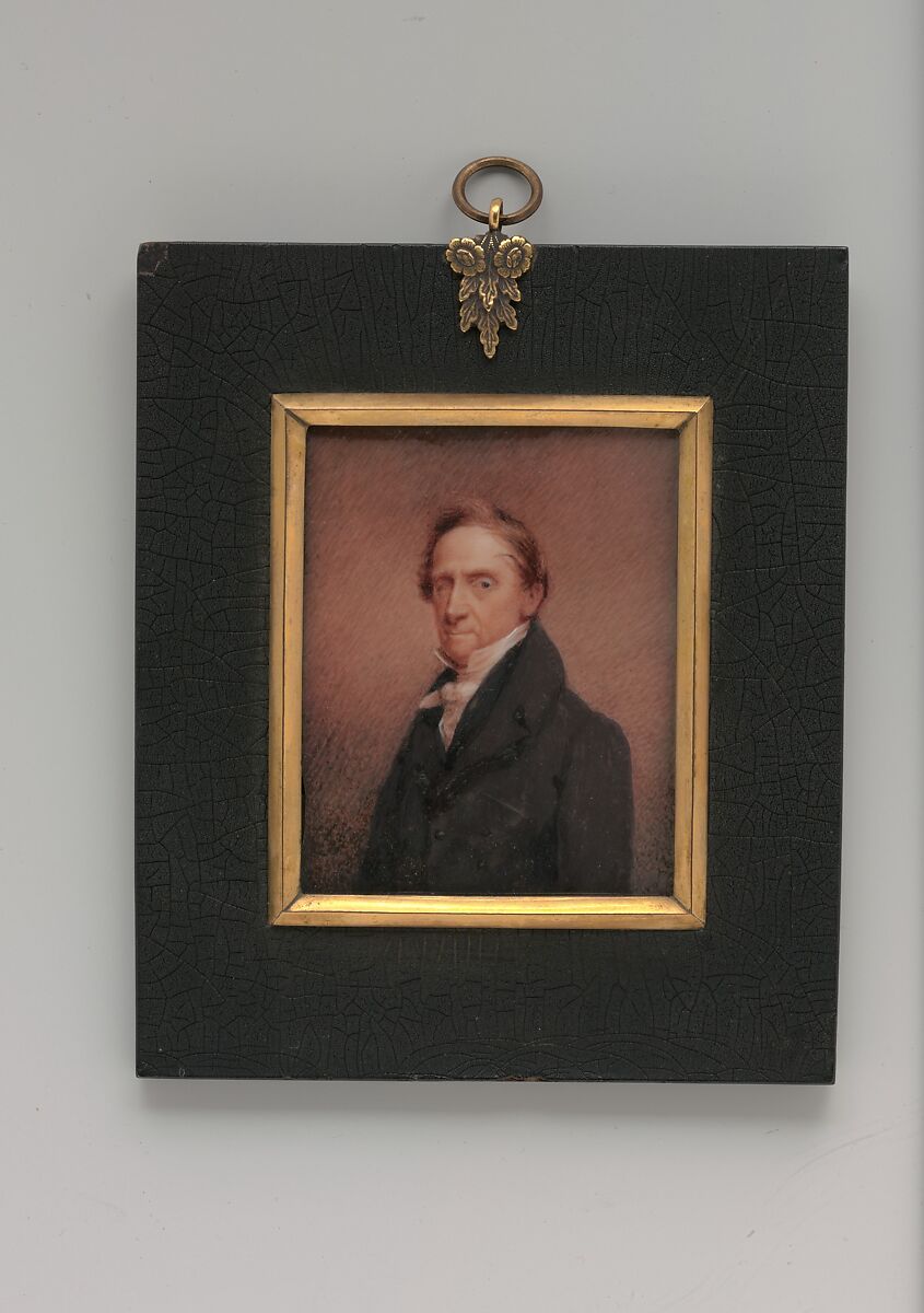 Self-portrait, William Dunlap (American, Perth Amboy, New Jersey 1766–1839 New York), Watercolor on ivory, American 