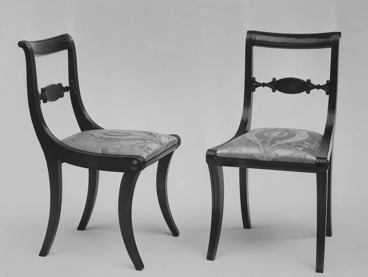 Side Chair, Workshop of Duncan Phyfe (American (born Scotland), near Lock Fannich, Ross-Shire, Scotland 1768/1770–1854 New York), Mahogany, ash, tulip poplar, American 