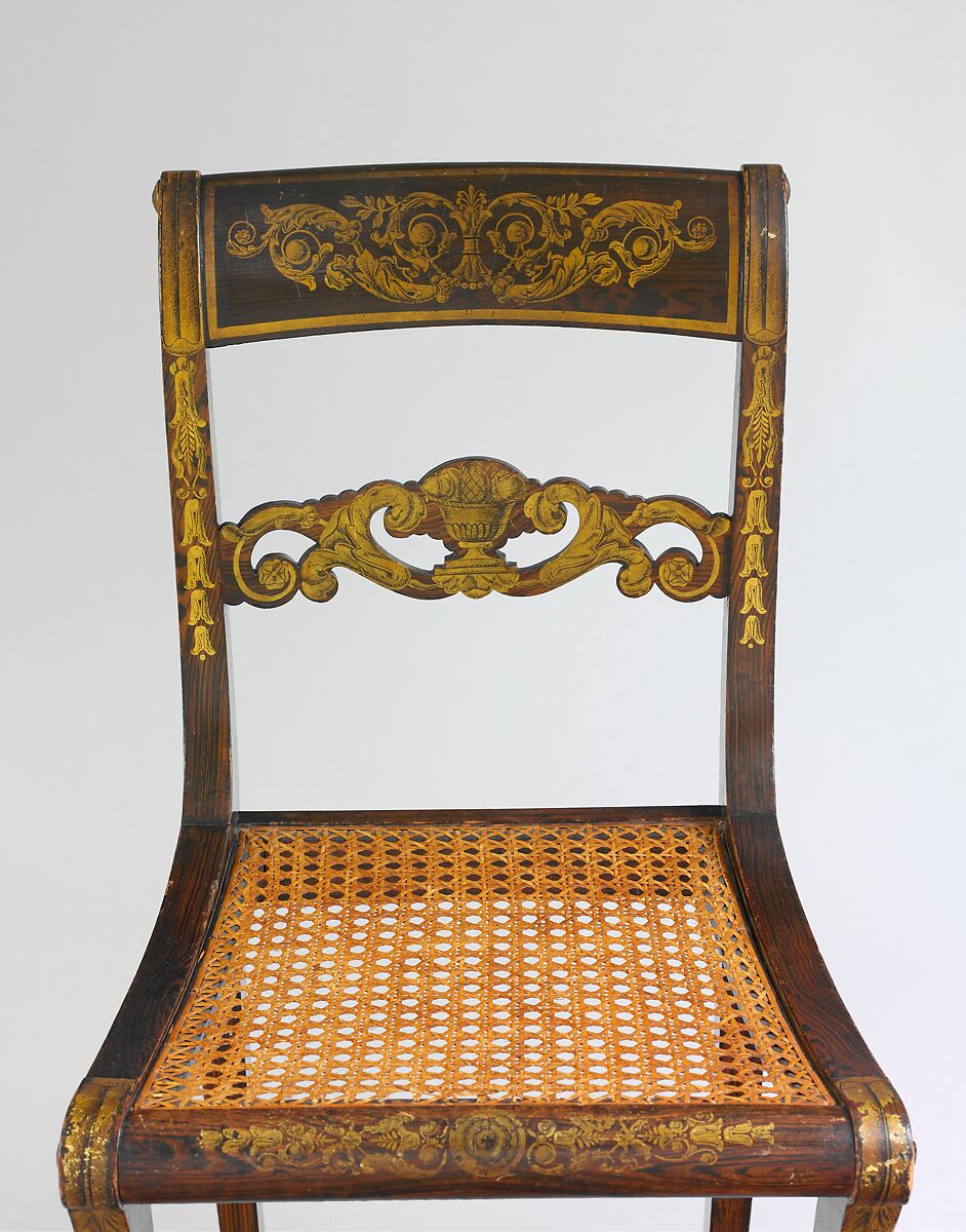 Side Chair, Attributed to the Workshop of Duncan Phyfe (American (born Scotland), near Lock Fannich, Ross-Shire, Scotland 1768/1770–1854 New York), Cherry, American