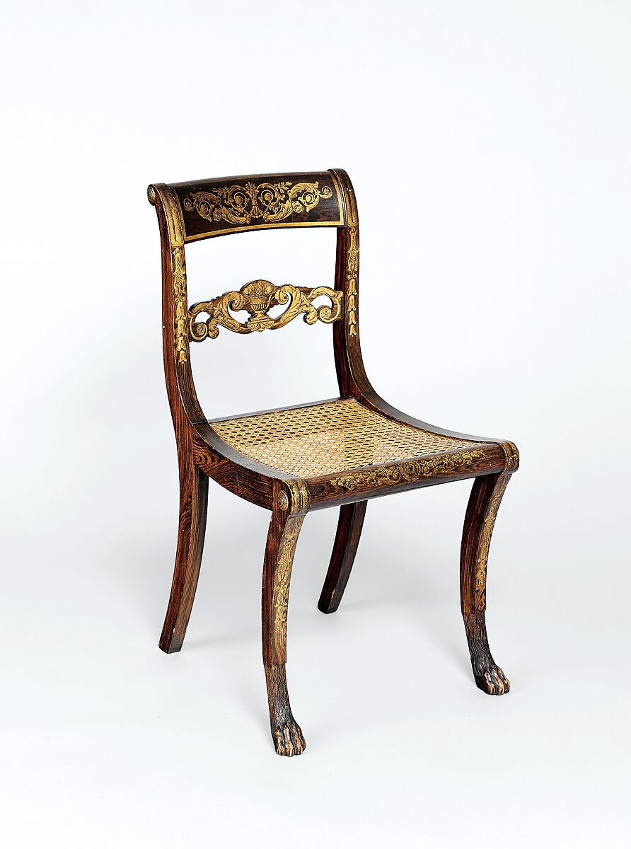 Side Chair, Attributed to the Workshop of Duncan Phyfe (American (born Scotland), near Lock Fannich, Ross-Shire, Scotland 1768/1770–1854 New York), Cherry, American