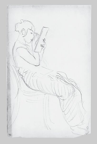 Javanese Dancer Applying Make-up (from Sketchbook of Javanese Dancers), John Singer Sargent (American, Florence 1856–1925 London), Graphite on off-white wove paper, American