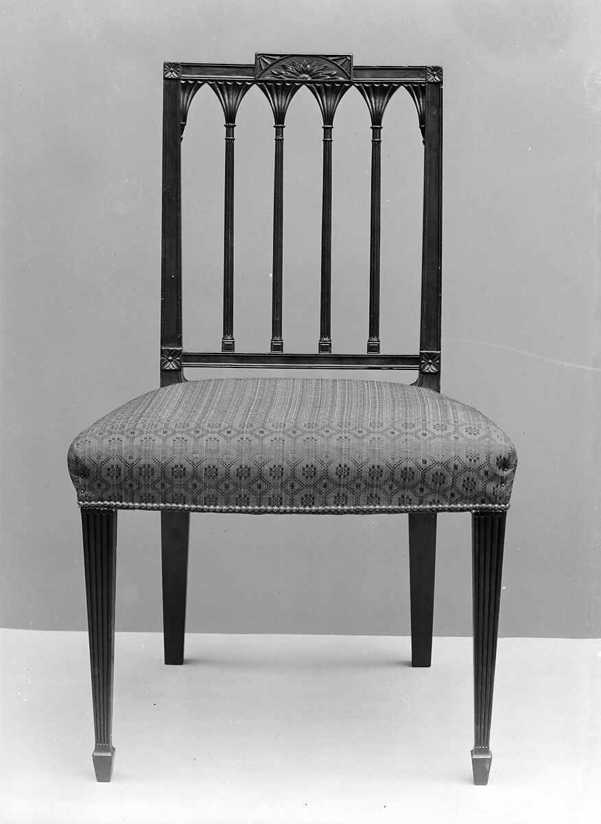 Side Chair, Probably Slover and Taylor (active ca. 1802–4), Mahogany, ash, cherry, American 