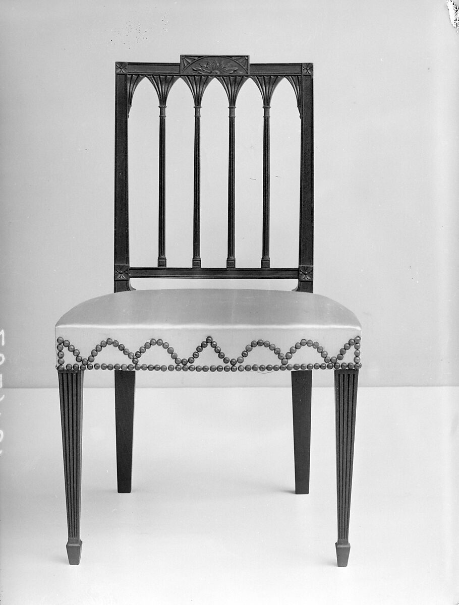 Side Chair, Probably Slover and Taylor (active ca. 1802–4), Mahogany, ash, cherry, American 