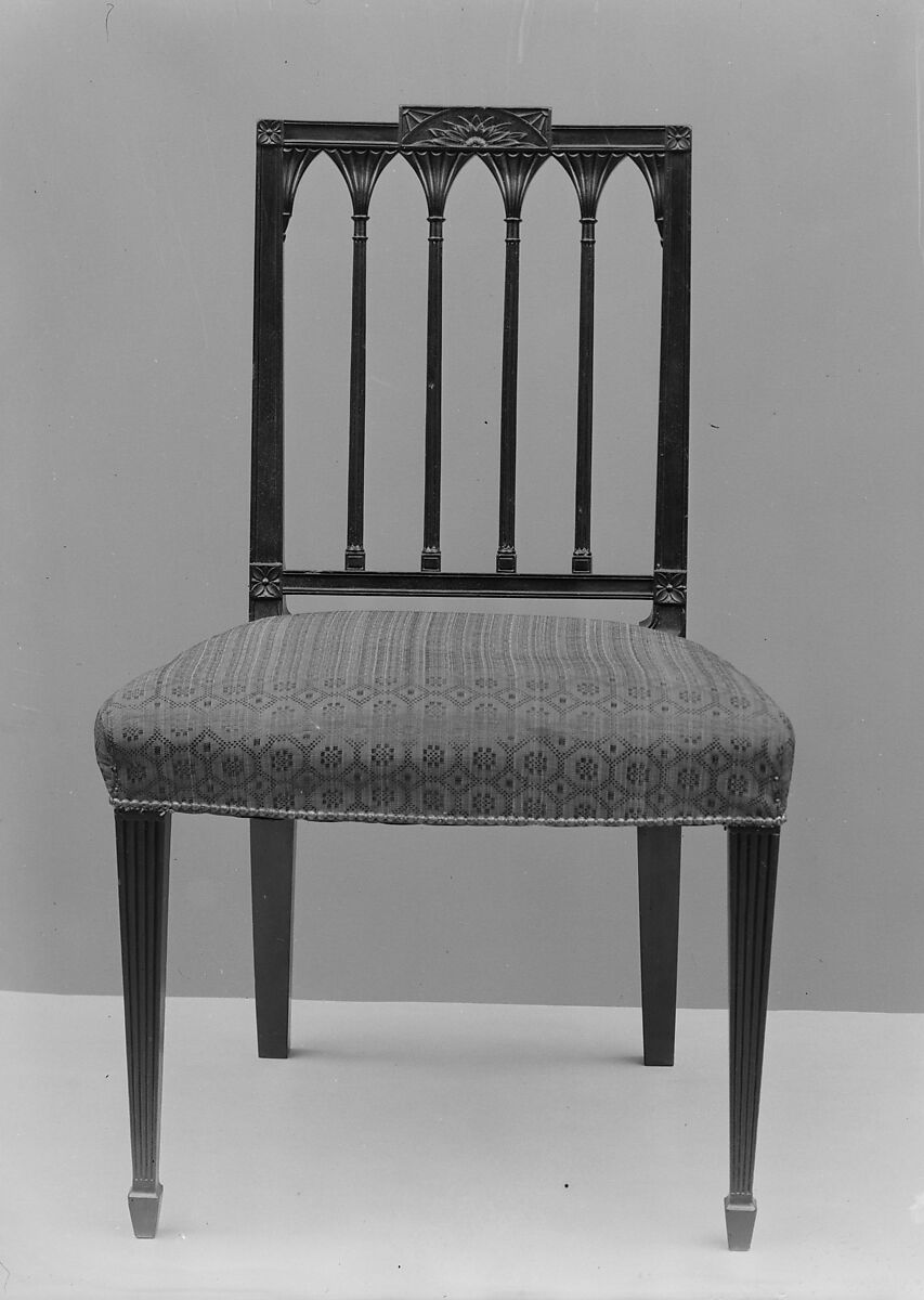 Side Chair, Probably Slover and Taylor (active ca. 1802–4), Mahogany, ash, cherry, American