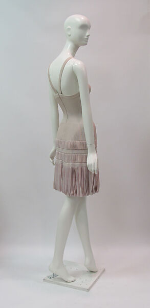 Dress, Azzedine Alaïa (French (born Tunisia), Tunis 1935–2017 Paris), synthetic, silk, metal, French