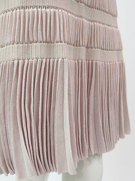 Dress, Azzedine Alaïa (French (born Tunisia), Tunis 1935–2017 Paris), synthetic, silk, metal, French