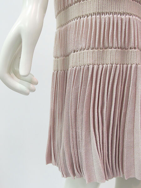 Dress, Azzedine Alaïa (French (born Tunisia), Tunis 1935–2017 Paris), synthetic, silk, metal, French