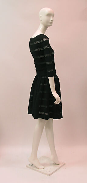 Ensemble, Azzedine Alaïa (French (born Tunisia), Tunis 1935–2017 Paris), synthetic, cotton, French