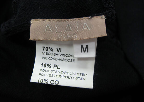 Ensemble, Azzedine Alaïa (French (born Tunisia), Tunis 1935–2017 Paris), synthetic, cotton, French