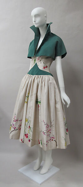 Ensemble, Emilio Schuberth (Italian, 1904–1972), silk, metal, Italian