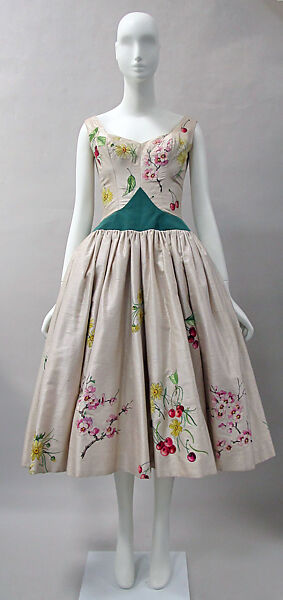 Ensemble, Emilio Schuberth (Italian, 1904–1972), silk, metal, Italian