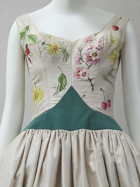 Ensemble, Emilio Schuberth (Italian, 1904–1972), silk, metal, Italian