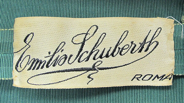 Ensemble, Emilio Schuberth (Italian, 1904–1972), silk, metal, Italian