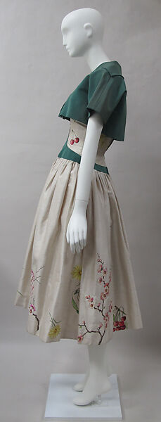 Ensemble, Emilio Schuberth (Italian, 1904–1972), silk, metal, Italian