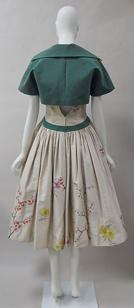 Ensemble, Emilio Schuberth (Italian, 1904–1972), silk, metal, Italian