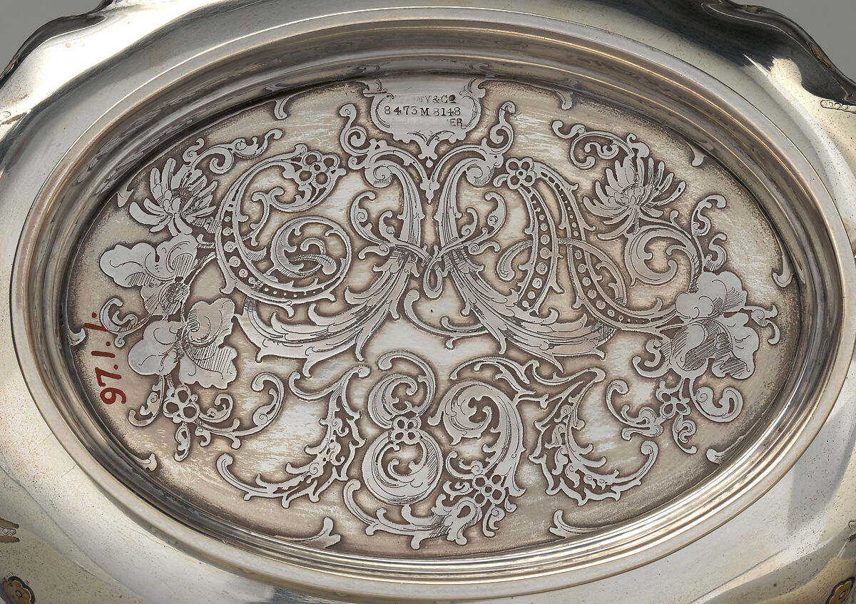 Tea Service, Tiffany &amp; Co. (1837–present), Silver, silver-gilt, enamel and ivory, American