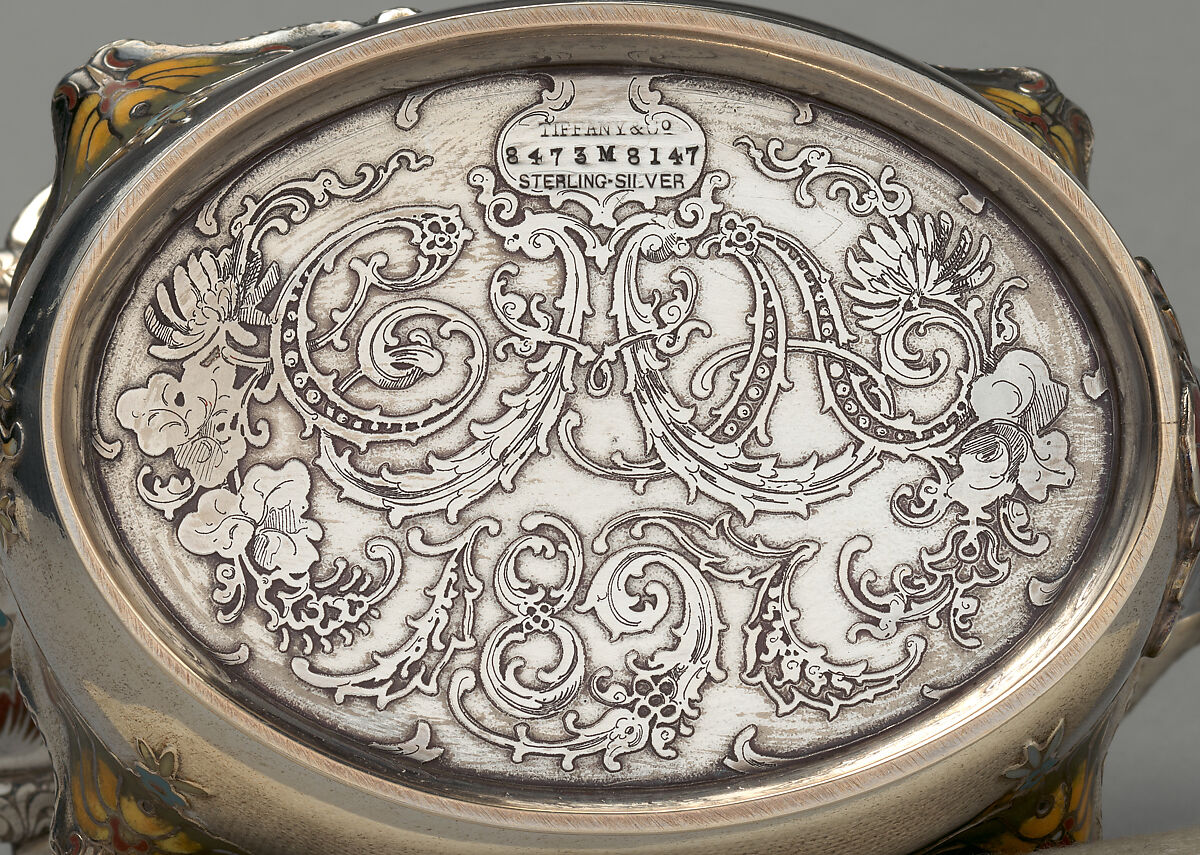 Tea Service, Tiffany &amp; Co. (1837–present), Silver, silver-gilt, enamel and ivory, American