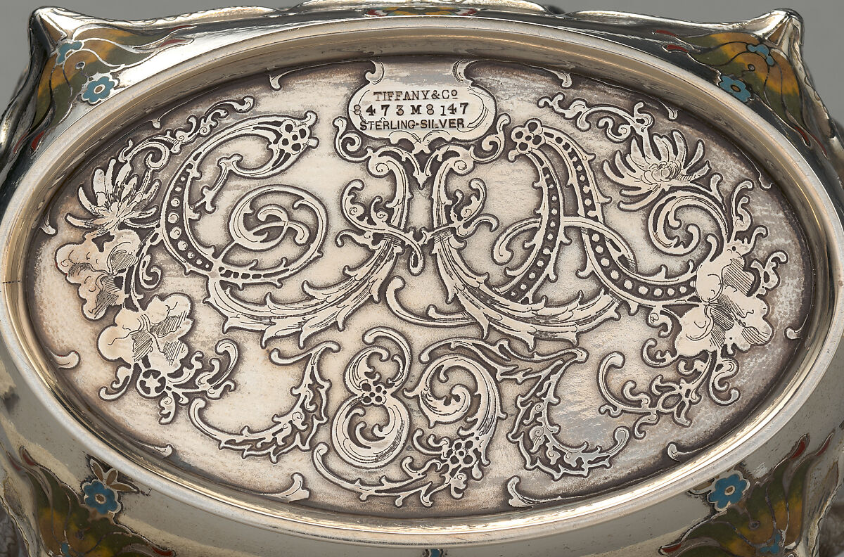 Tea Service, Tiffany &amp; Co. (1837–present), Silver, silver-gilt, enamel and ivory, American