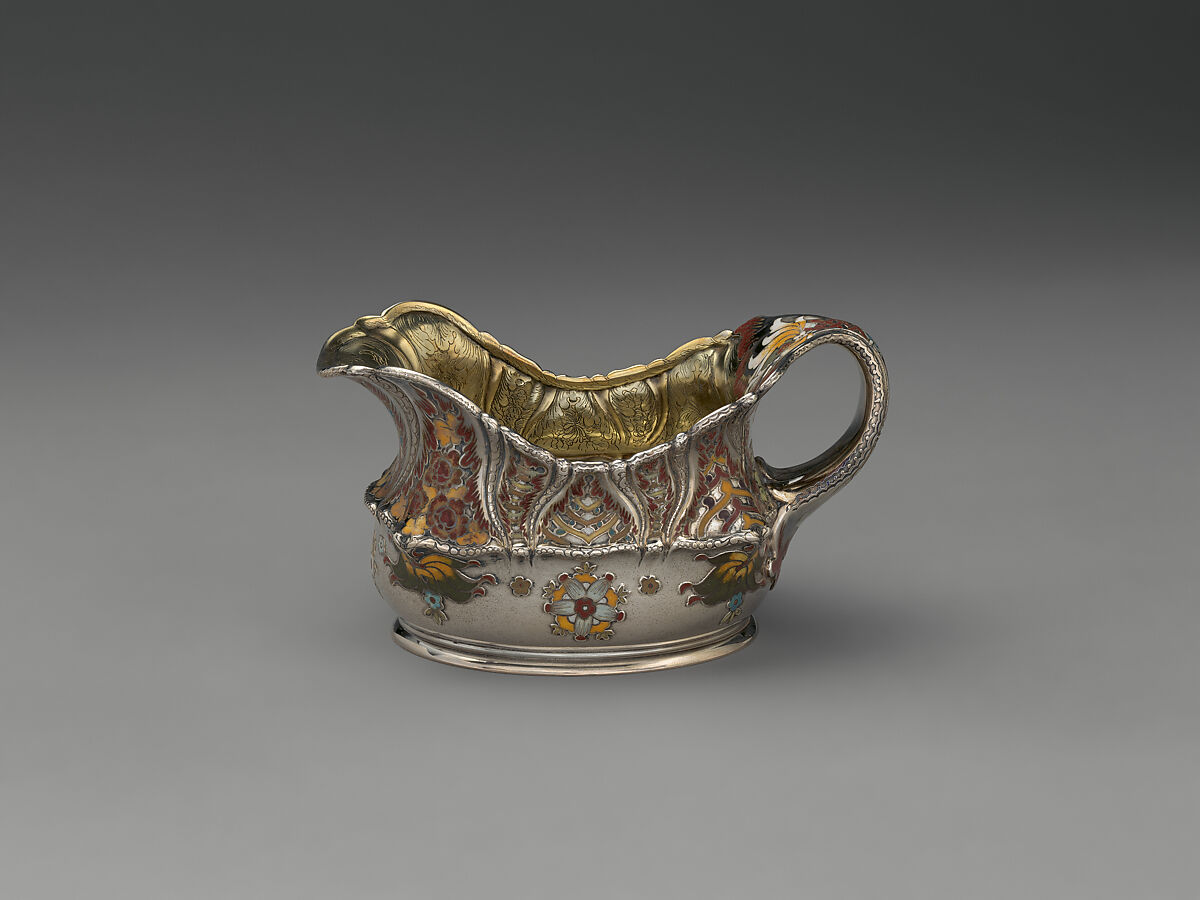 Tea Service, Tiffany &amp; Co. (1837–present), Silver, silver-gilt, enamel and ivory, American