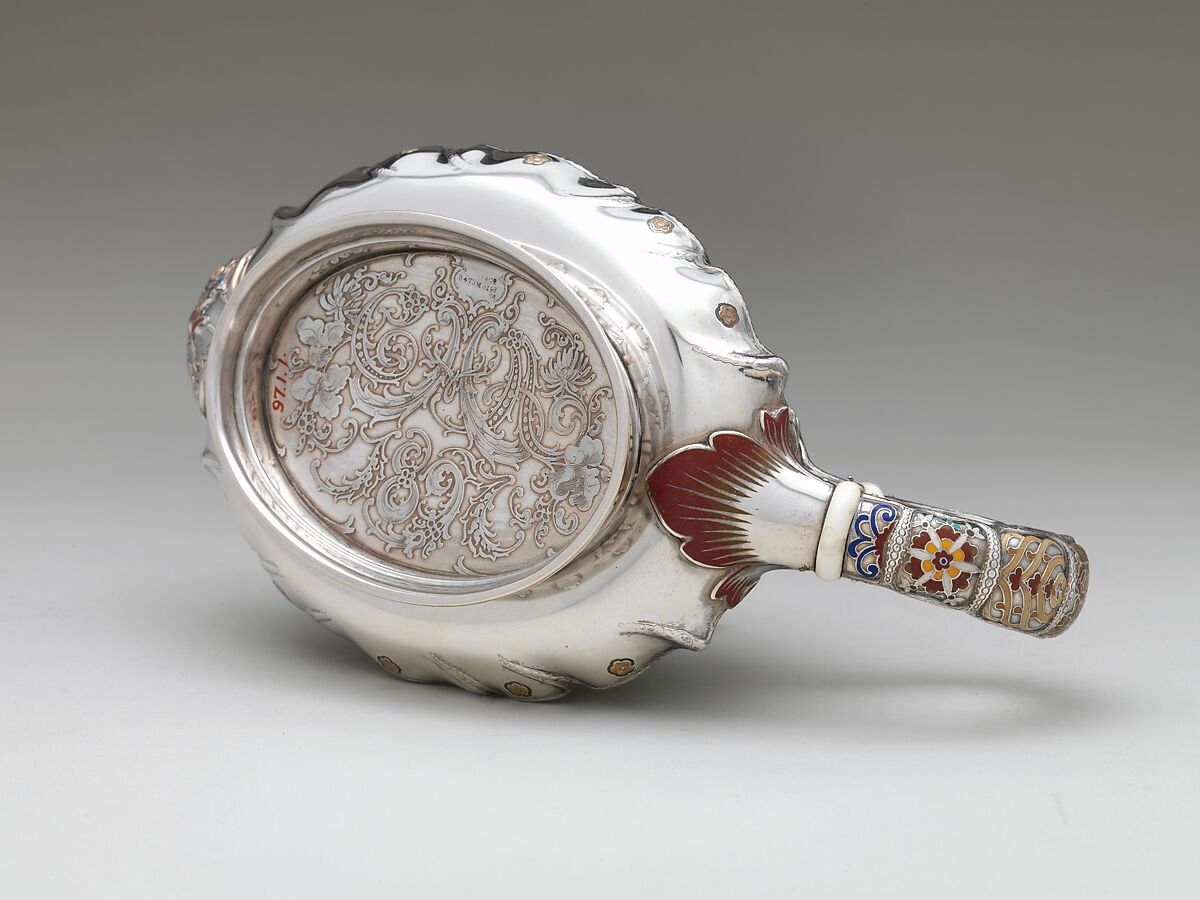 Tea Service, Tiffany &amp; Co. (1837–present), Silver, silver-gilt, enamel and ivory, American