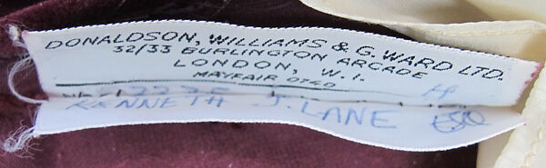 Suit, silk, cotton, British