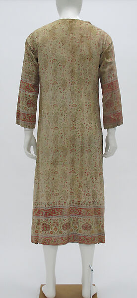 Robe, cotton, metal, American
