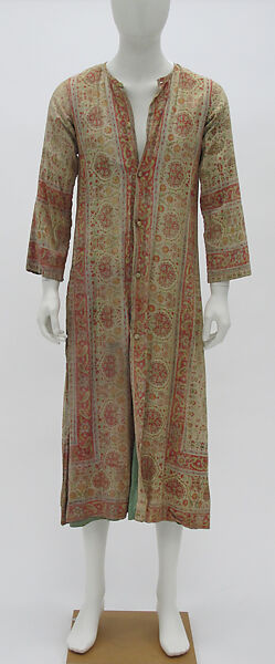 Robe, cotton, metal, American 