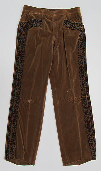 Trousers, House of Dior (French, founded 1946), silk, synthetic, metal, French 