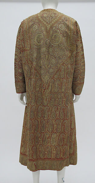 Robe, silk, cotton, metal, American