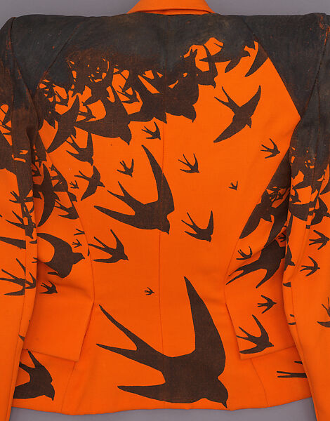 Jacket, Alexander McQueen (British, founded 1992), wool, silk, plastic, British