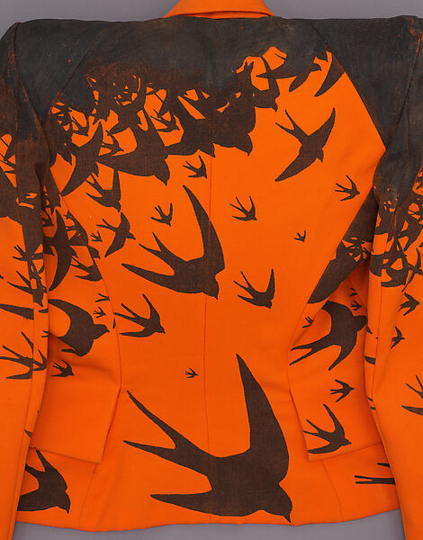 Jacket, Alexander McQueen (British, founded 1992), wool, silk, plastic, British