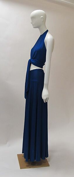 Dress, Halston (American, Des Moines, Iowa 1932–1990 San Francisco, California), silk, American