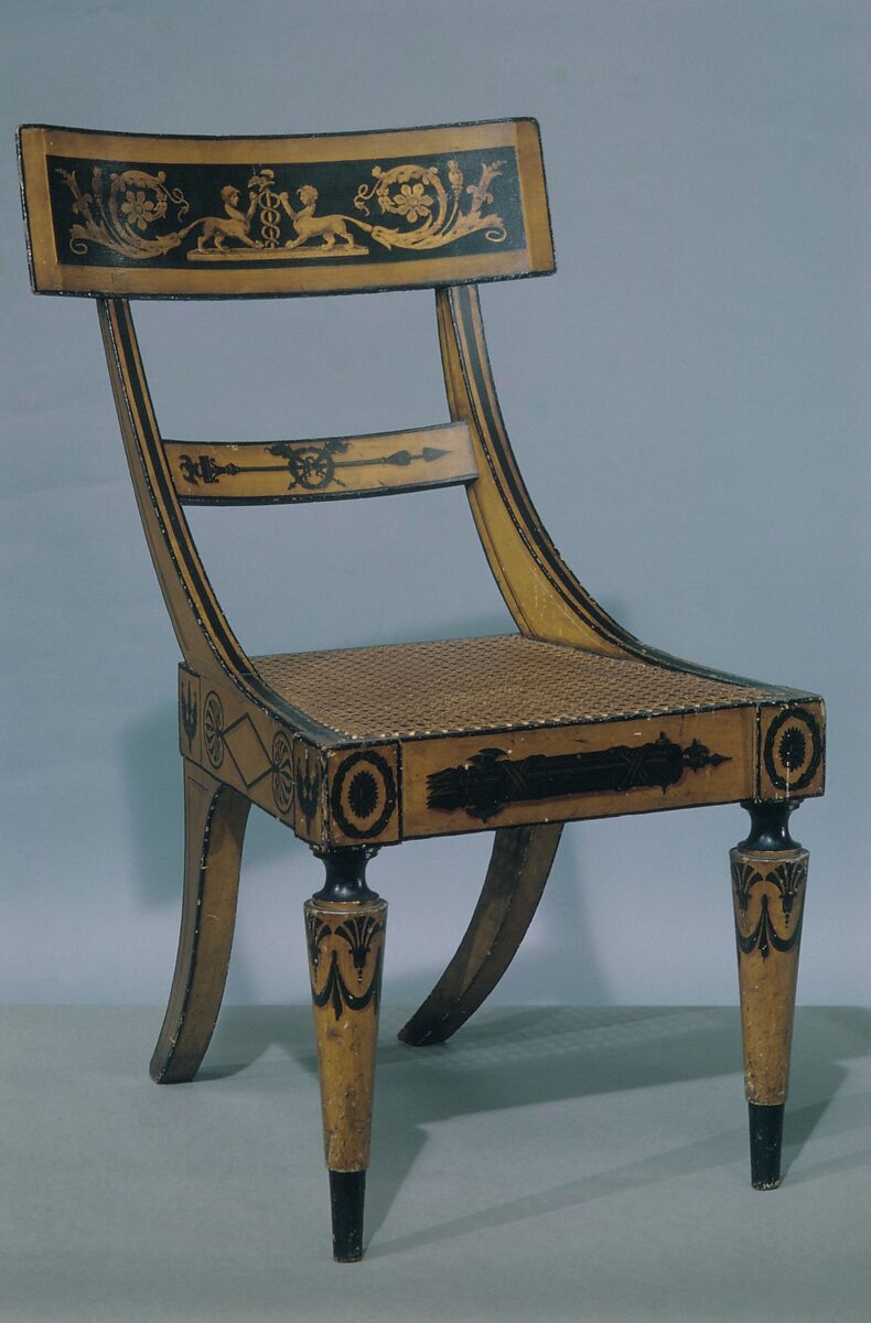 Side Chair, Attributed to John Finlay (active ca. 1799–1833), Maple, American 